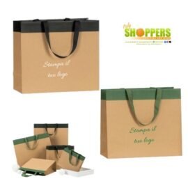 Shopper Elegance con risvolto (24+10x21+4) Pz 100