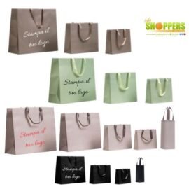 Shopper Elegance Colorate (26+8x21+4) Pz 100