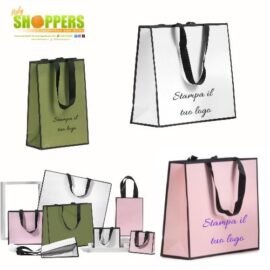 Shopper Elegance Colorate (16+6x12,5 )Pz 100